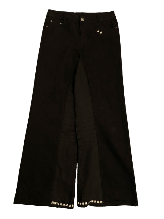 Black studded baggy jeans(32x32)