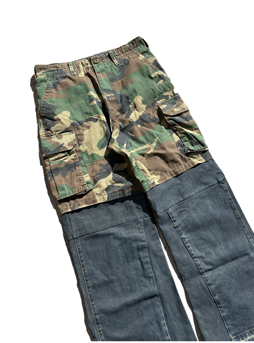 cargo split jeans