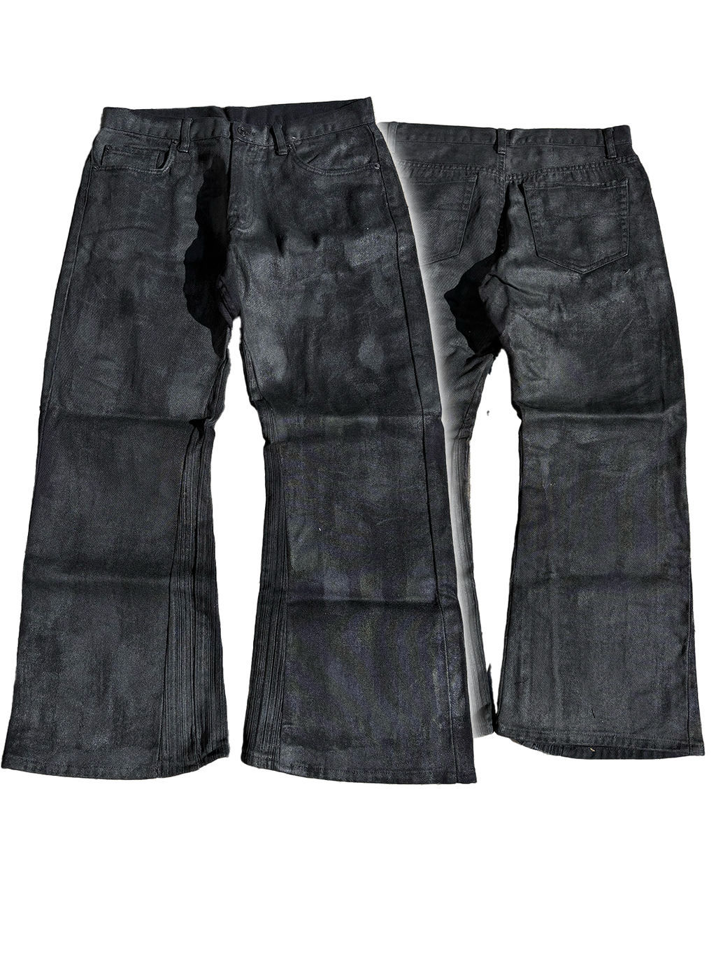 Pureliism™ Painted flared denim, w: 33