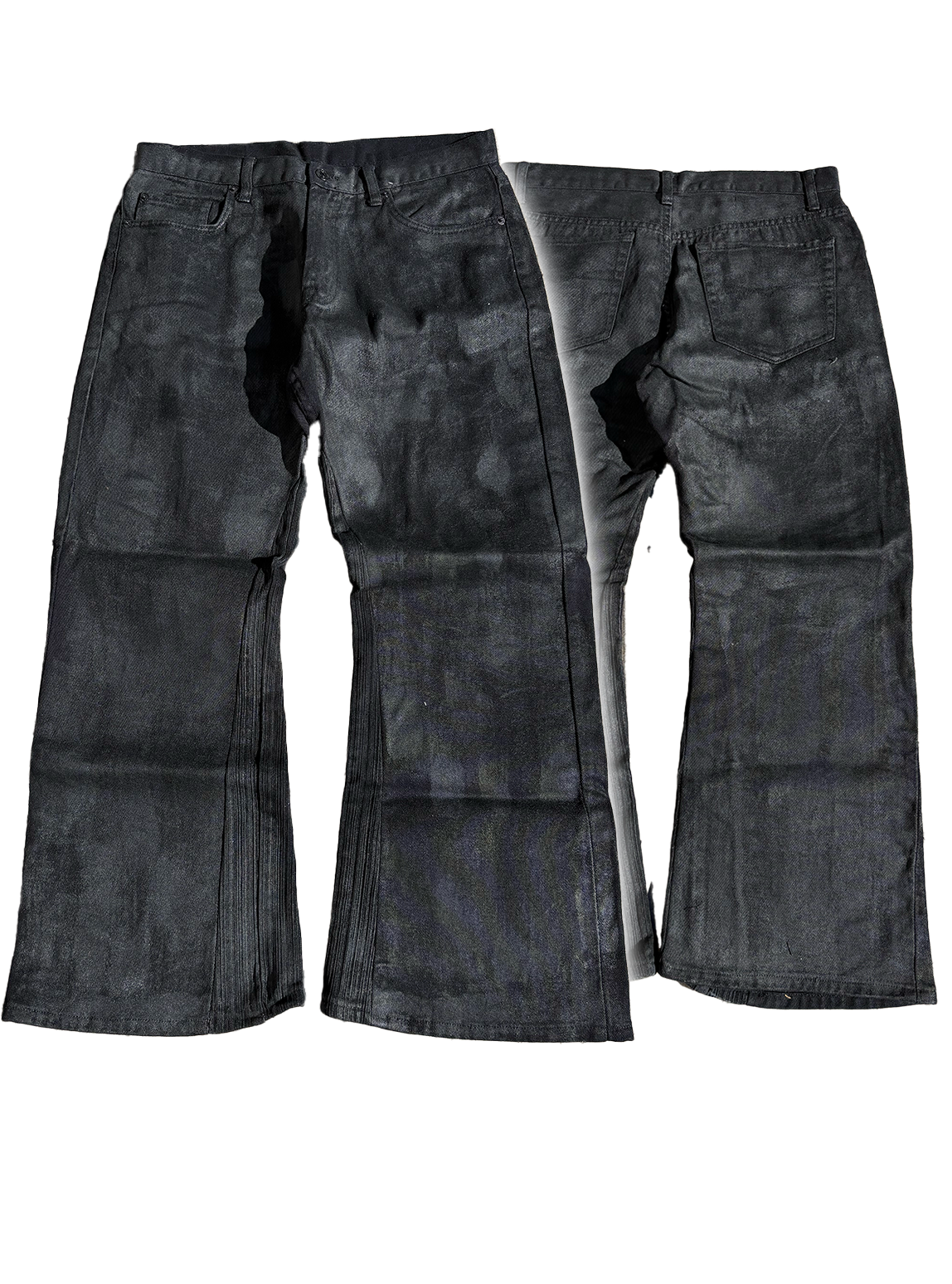 Pureliism™ Painted flared denim, w: 33