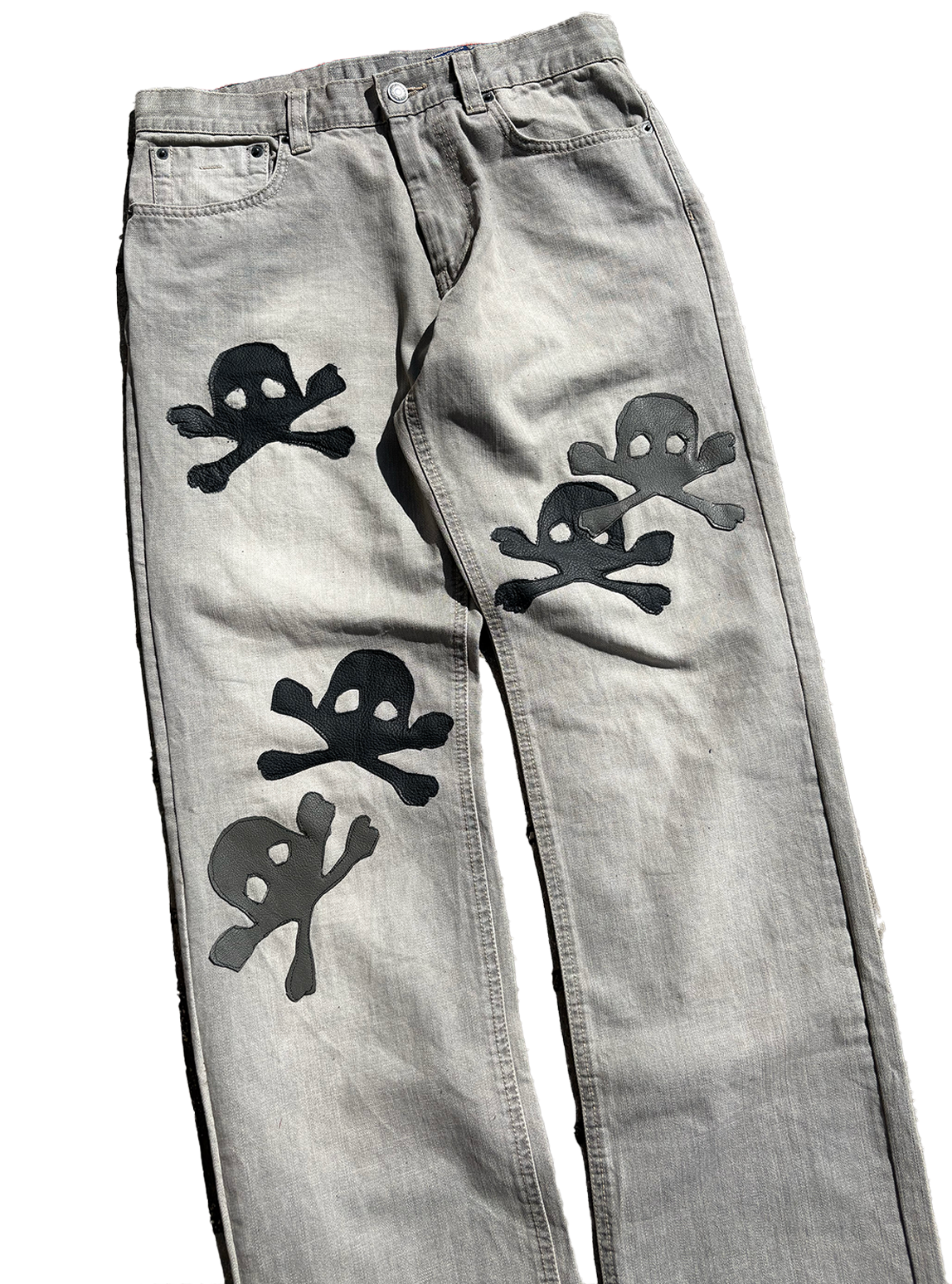 Pureliism™ gray skull denim, w: 31'