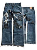 Pureliism™ distressed  skull denim