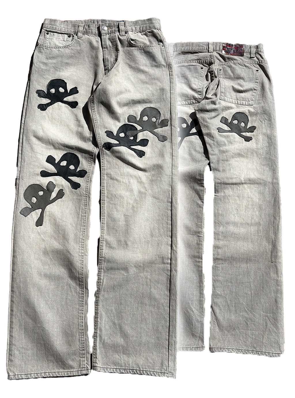 Pureliism™ gray skull denim, w: 31'