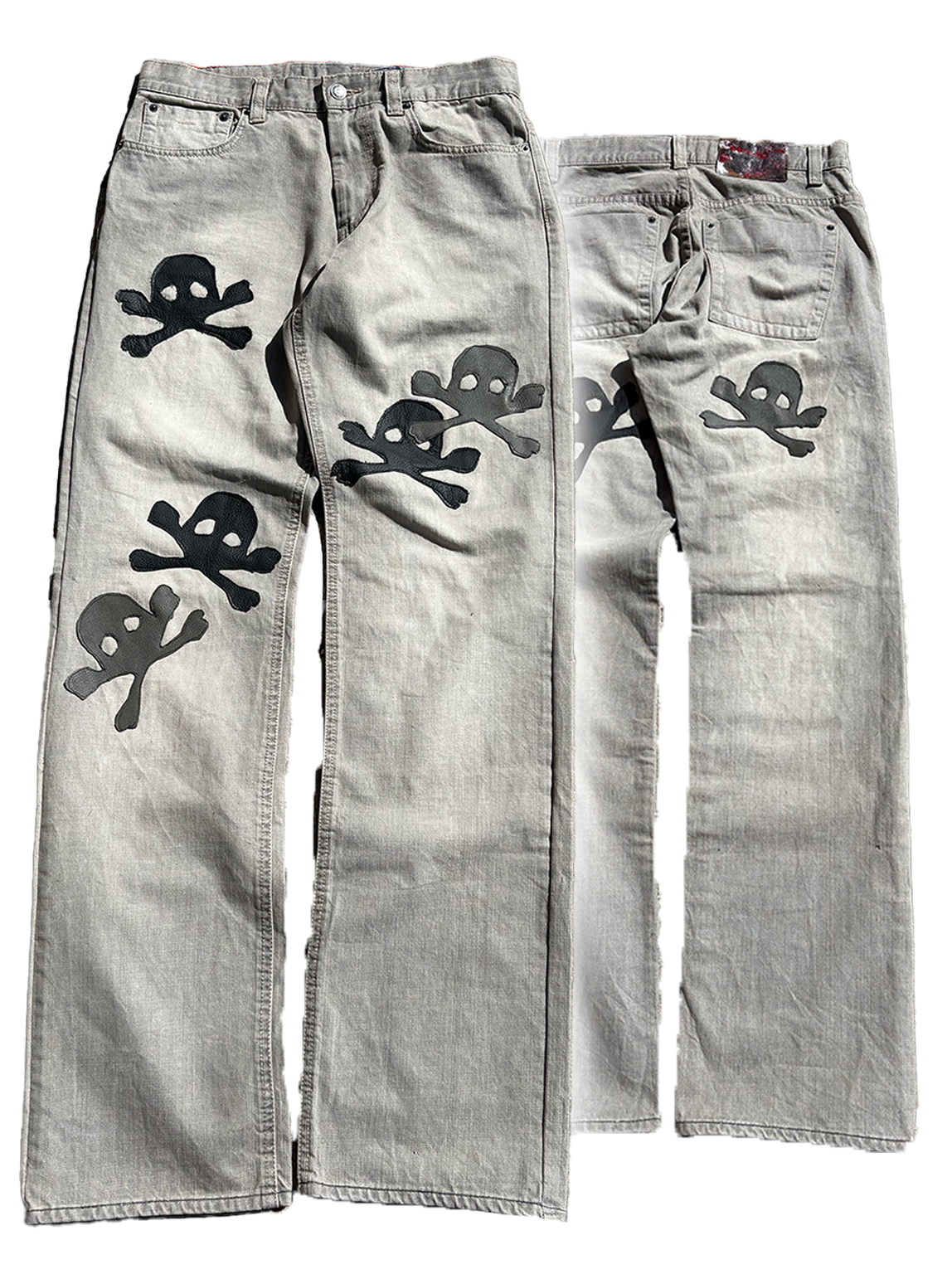 Pureliism™ gray skull denim, w: 31'