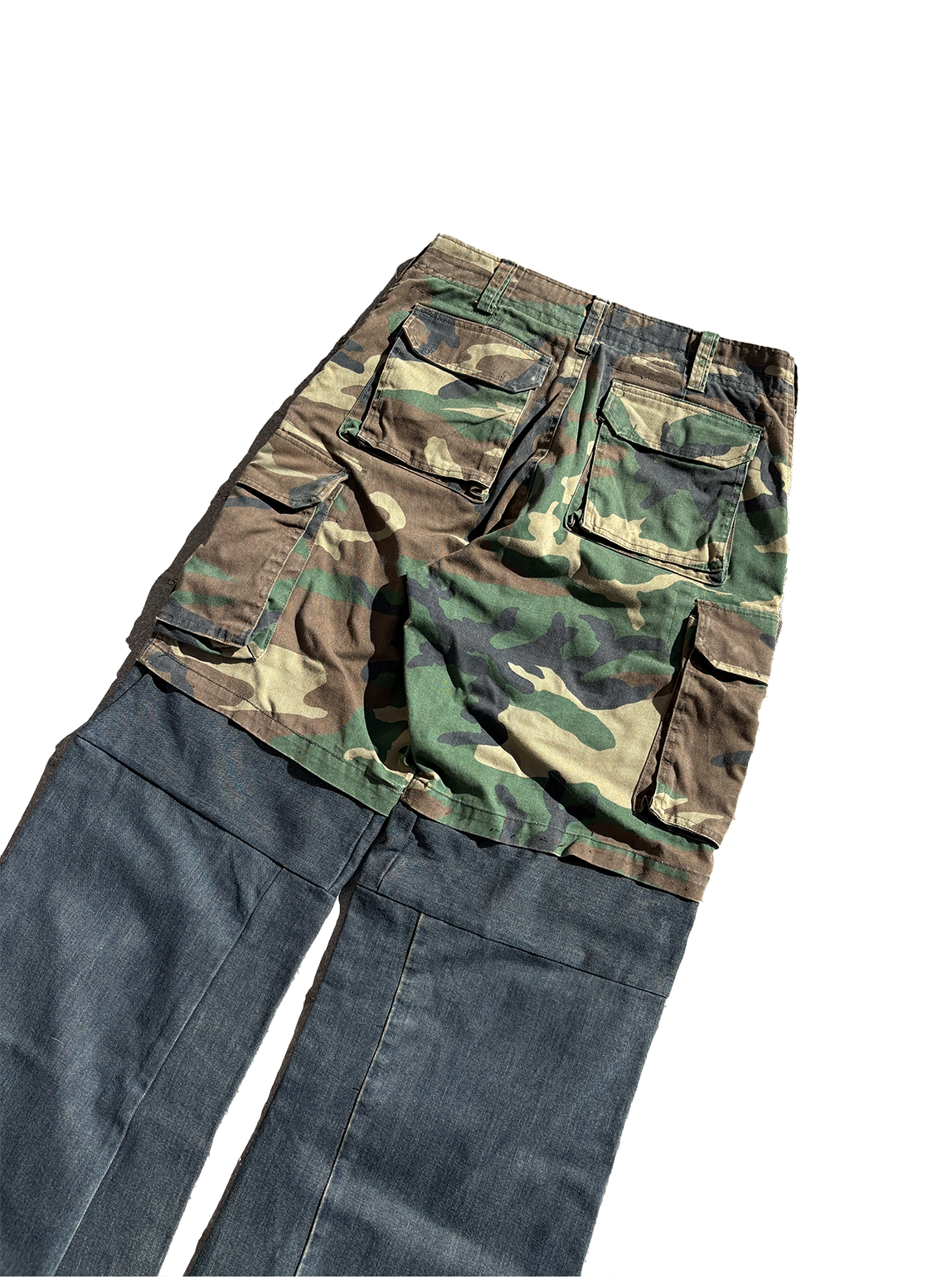 cargo split jeans